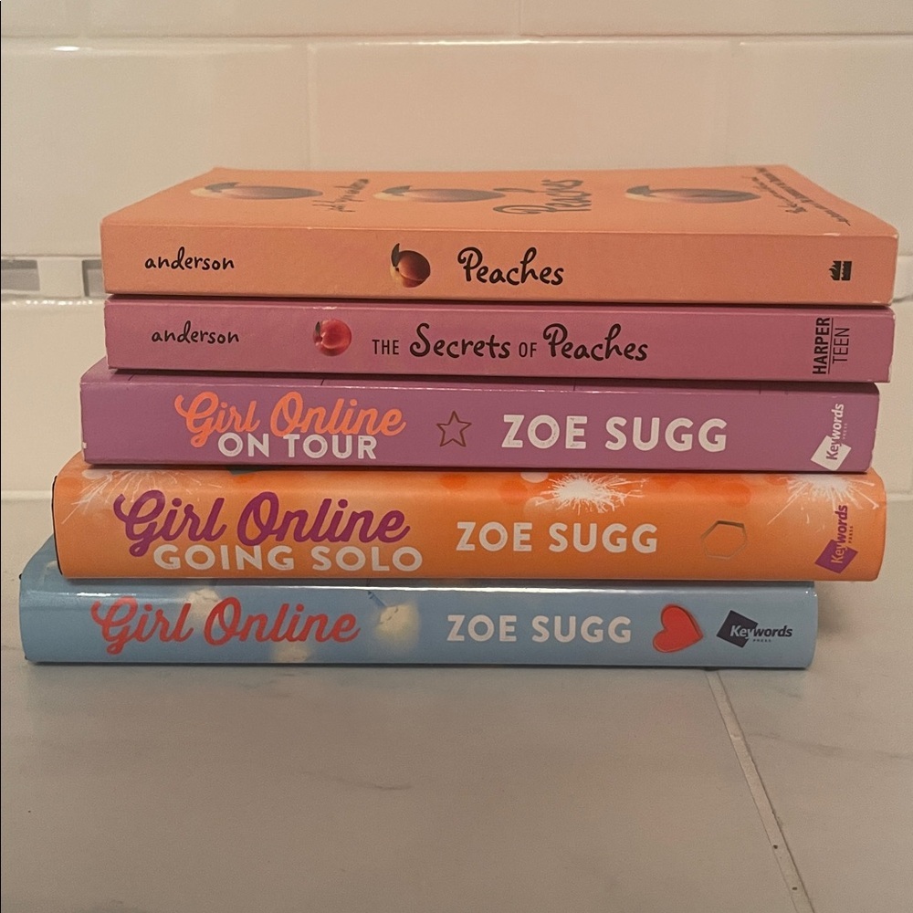 Girl Online Book Trilogy. By Zoe Sugg. And peaches books. All in good condition